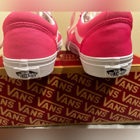 Grade School Vans Ward. Neon pink/white - Picture 11 of 11